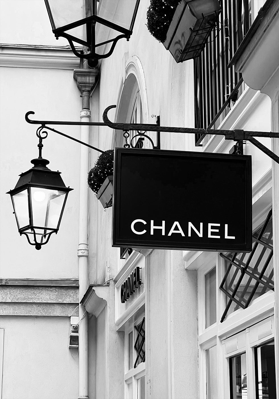 Chanel Paris Black & White Poster