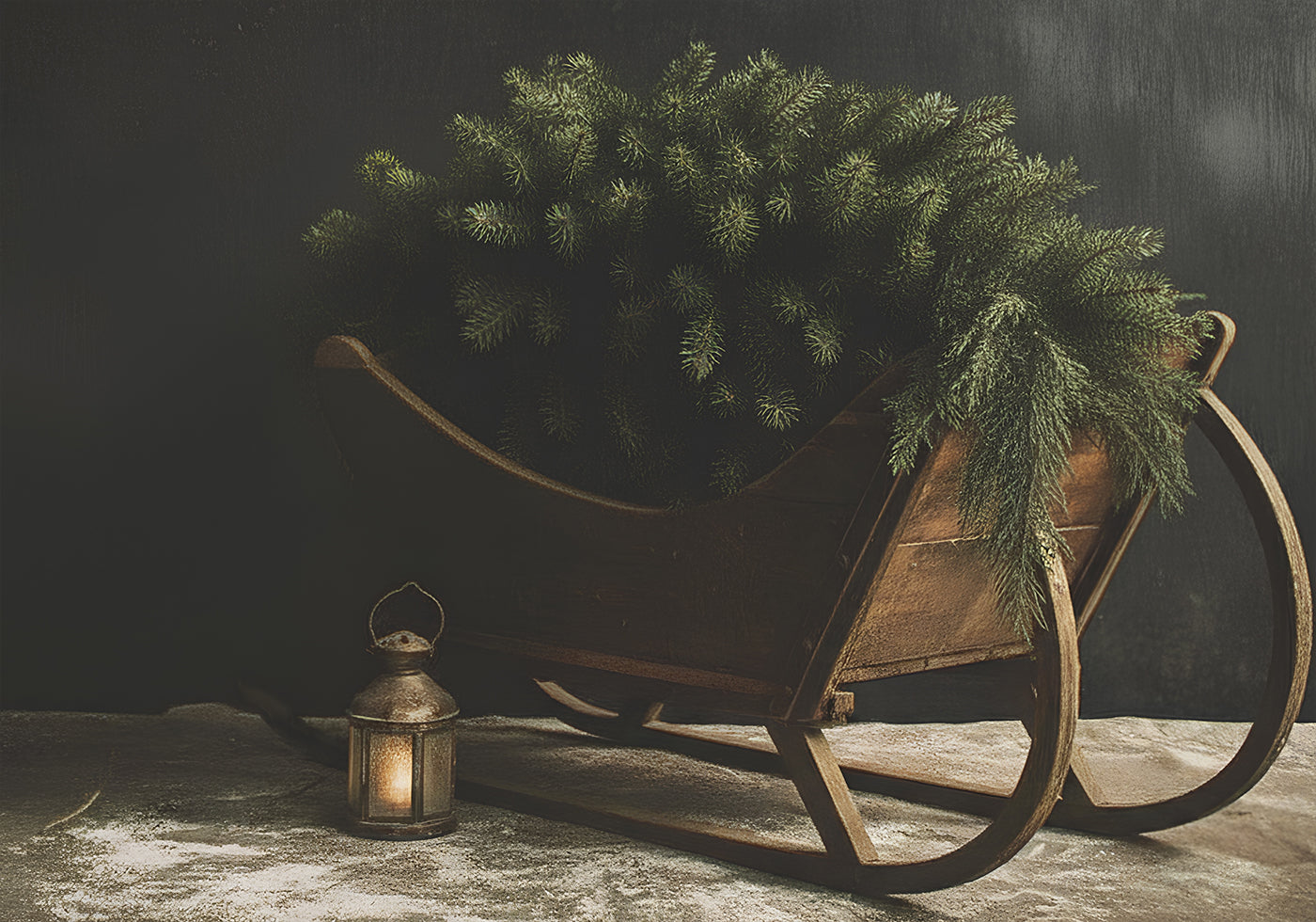 Christmas Sled Poster