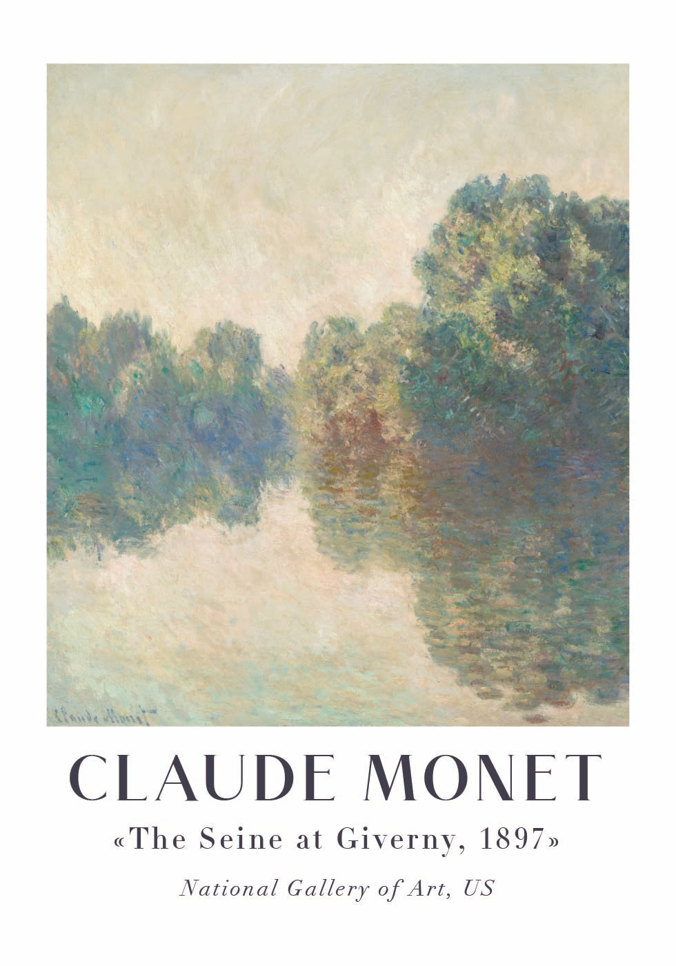 Claude Monet - The Seine at Giverny Poster