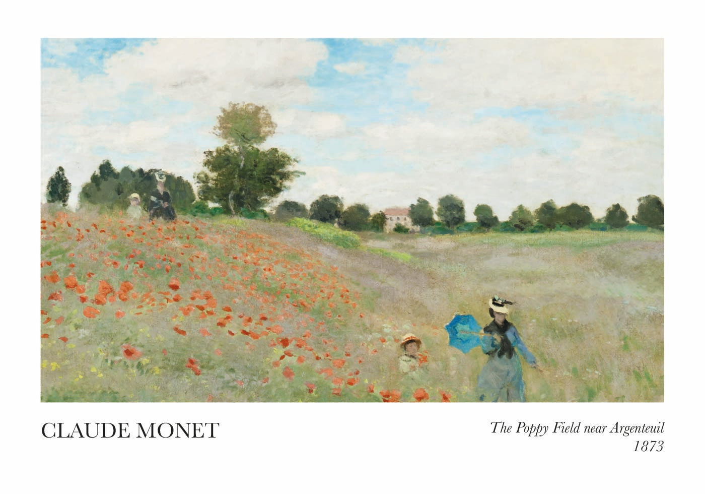 The Poppy Field near Argenteuil Poster
