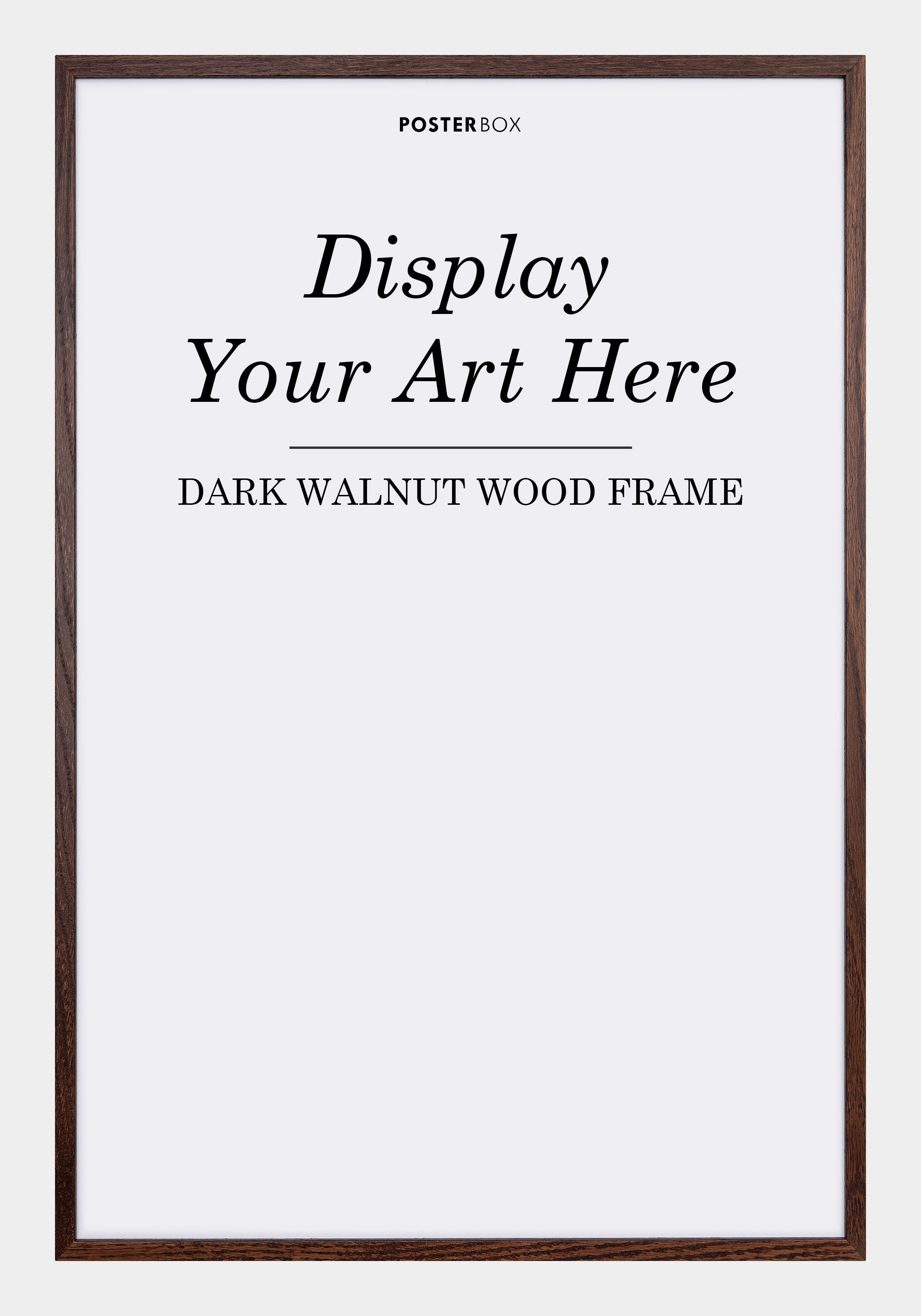 Dark Brown Wood Frame