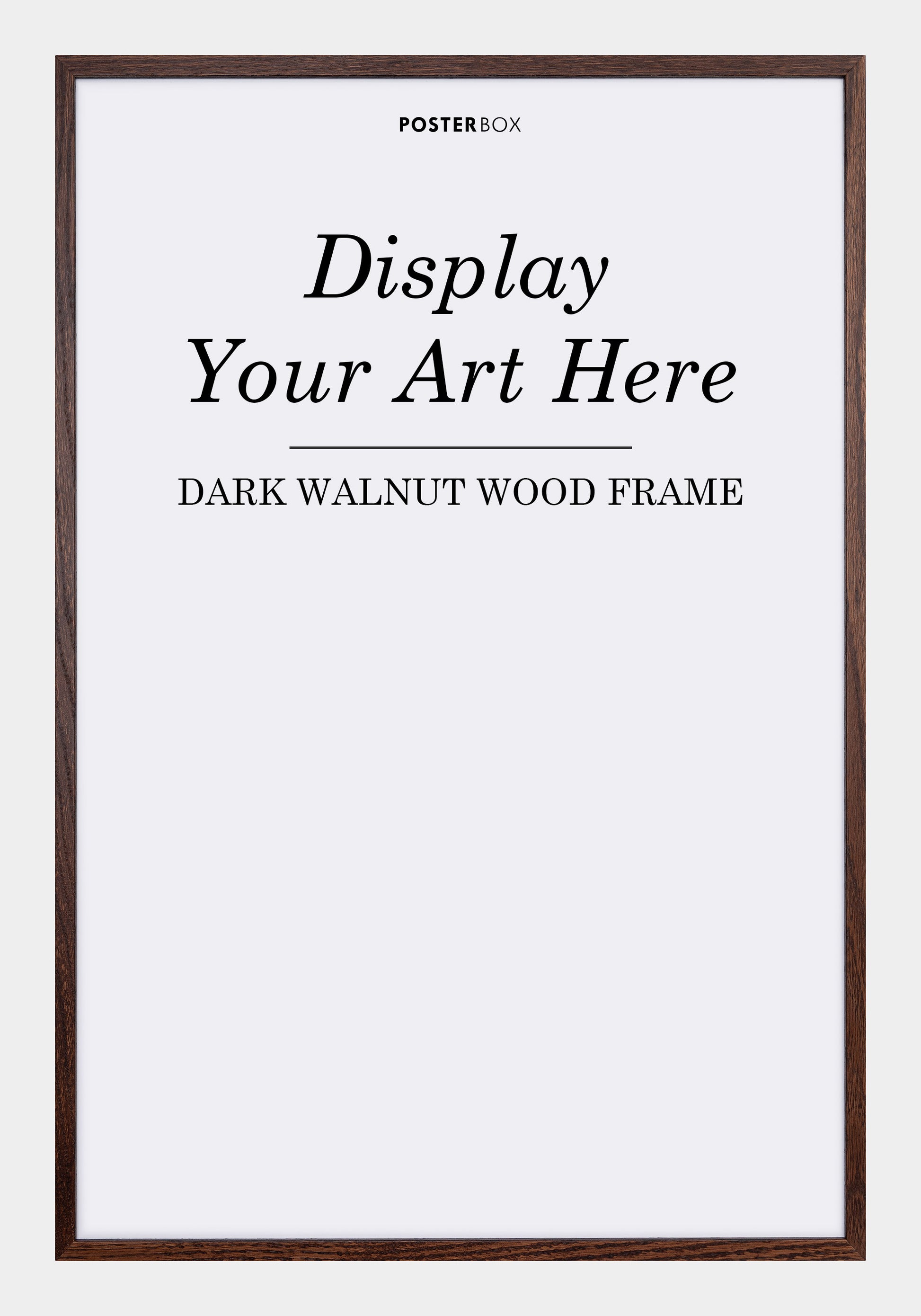 Dark Brown Wood Frame