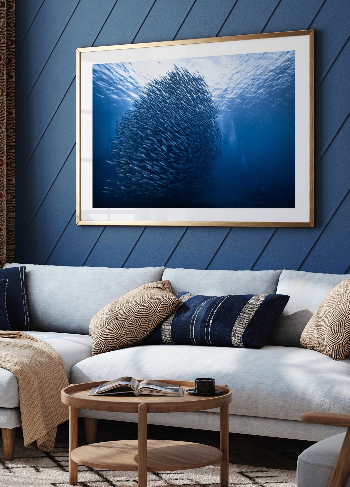 Deep Blue Fish School
