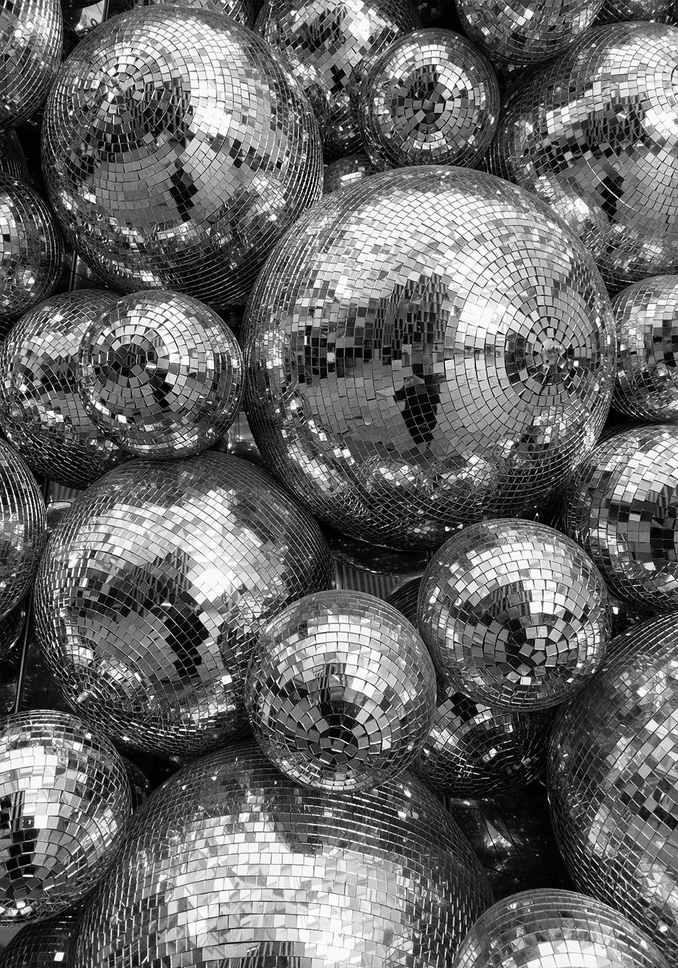 Reflective Disco Balls Poster