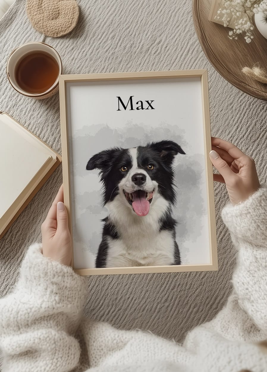 Custom Dog Portrait Poster