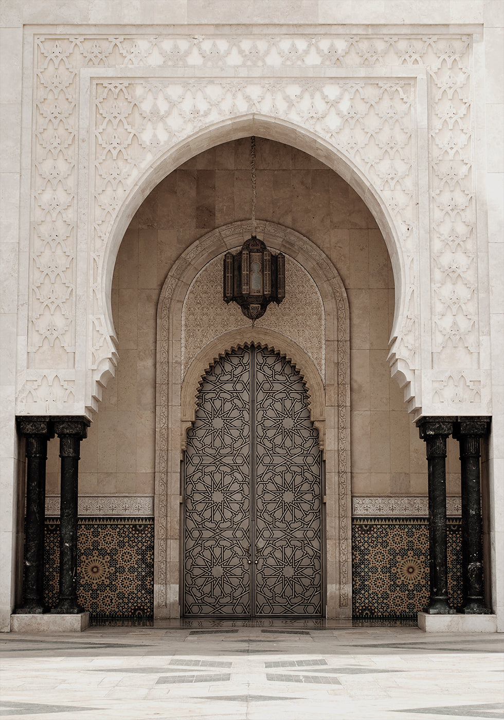 Door of the Hassan II Mosque, Casablanca Poster