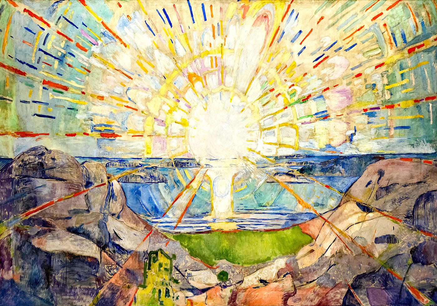 The Sun by Edvard Munch Poster