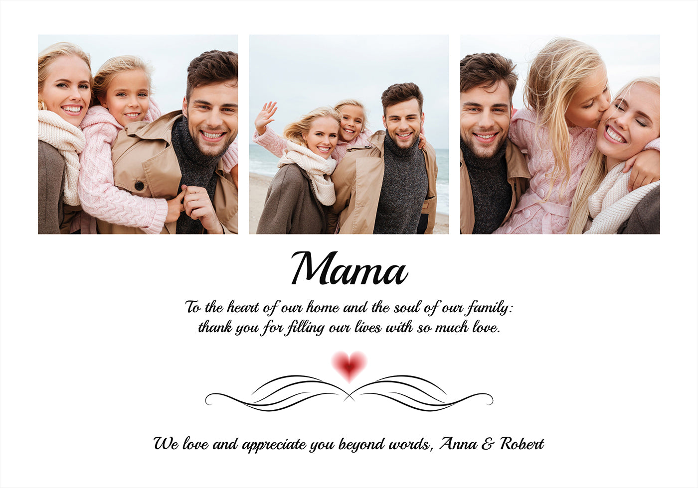 Family Photo Personal Poster