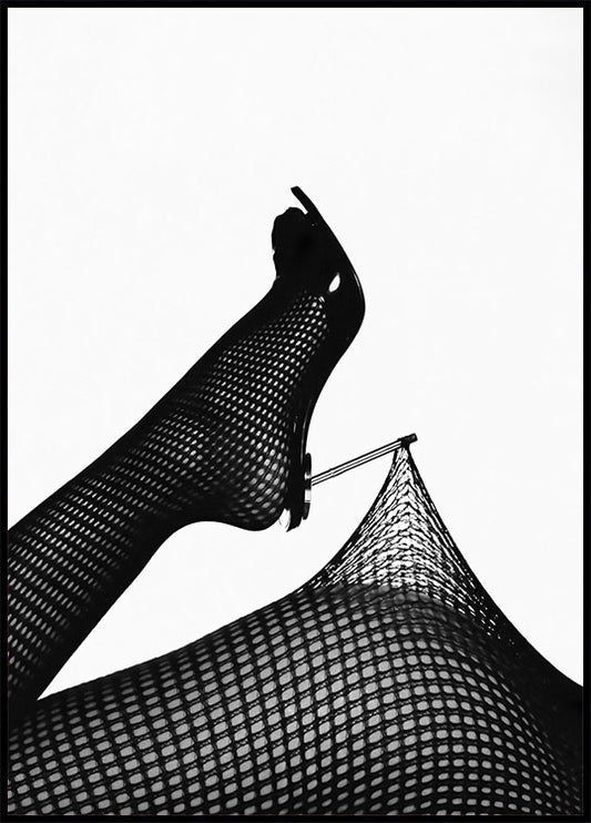 Fishnet Tights and High Heels Poster