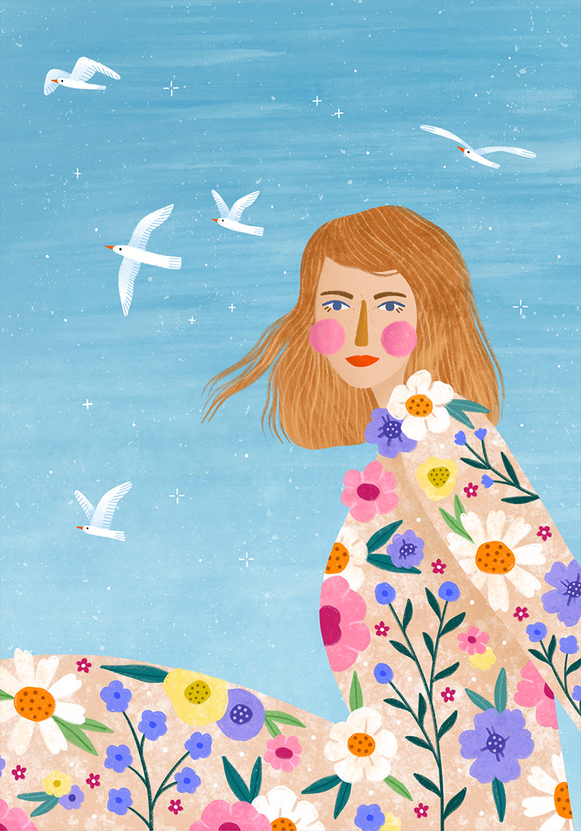 Floral Breeze Poster