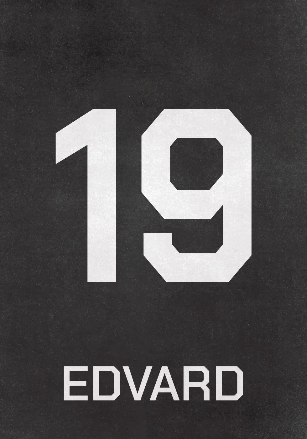 Football Number Poster