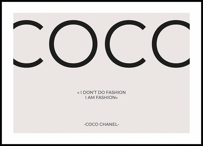 Coco Chanel Quote Poster