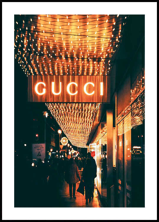 Gucci Night Lights Poster