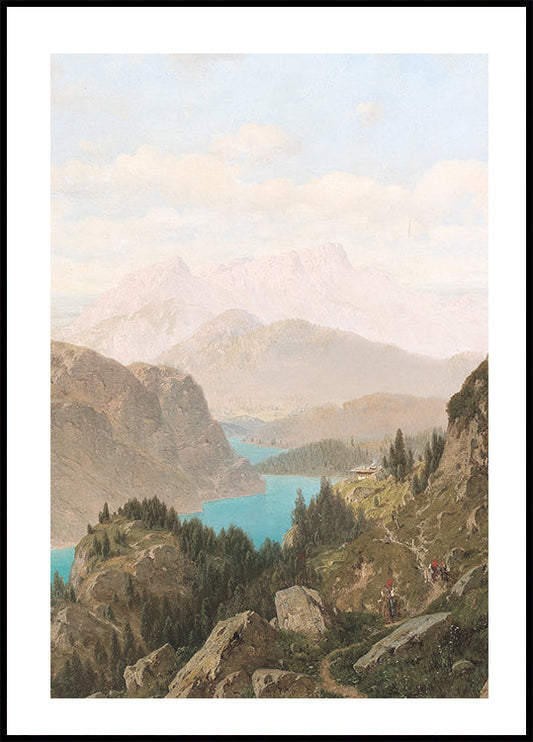 Scenic View of Königssee and Untersberg Poster