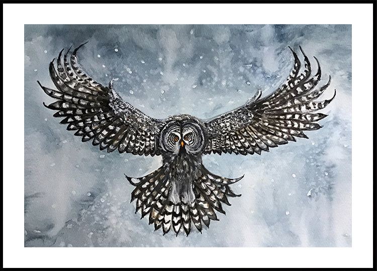 great grey owl Poster