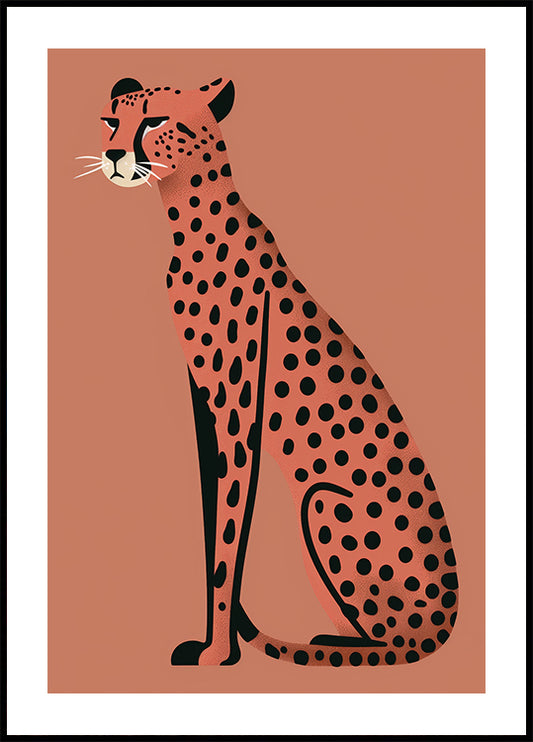 Modern Cheetah Poster