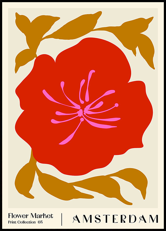 Flower Market. Amsterdam  Poster