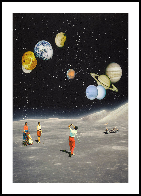 Space Golf Poster