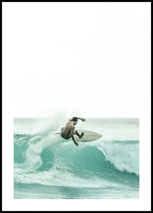 Surfer Surfing Poster