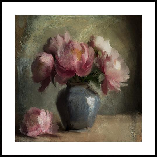 Pivoines En Rose Poster