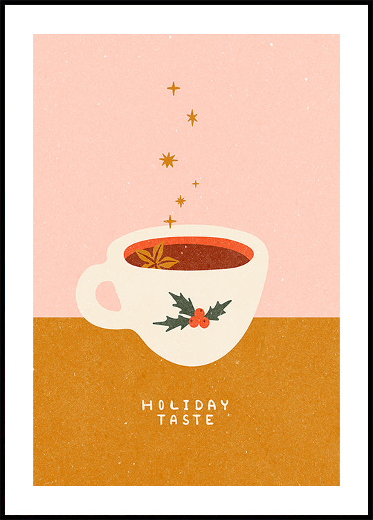 Mulled wine mug. Holiday Taste Poster
