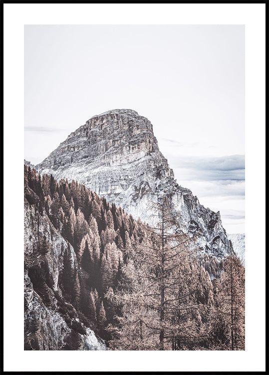 Majestic Mountain Autumn Landscape Poster