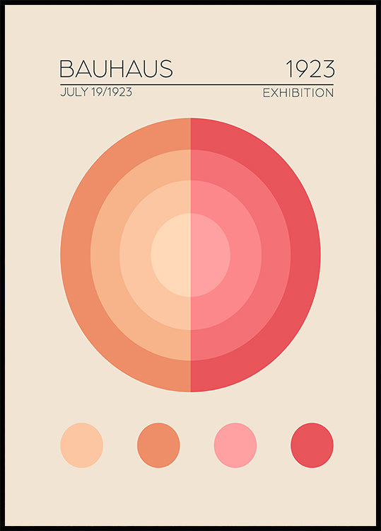 Bauhaus Circles  Poster