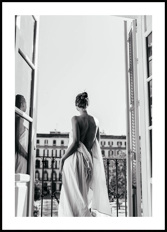 Morning Serenity Balcony Poster