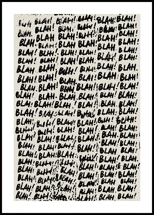 Blahblahbla Poster