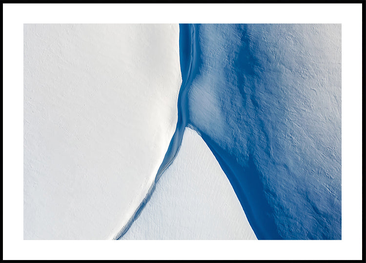 White and Blue Poster