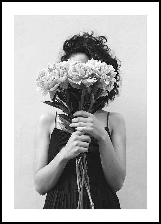 Bouquet BW Poster