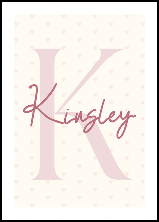 Personalized Initial Name Poster