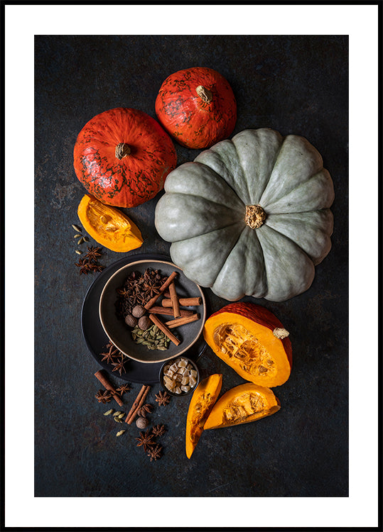 Autumn on the table Poster