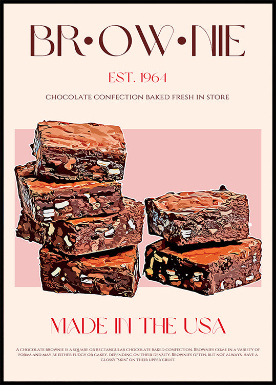 Choco Brownies Delight Poster