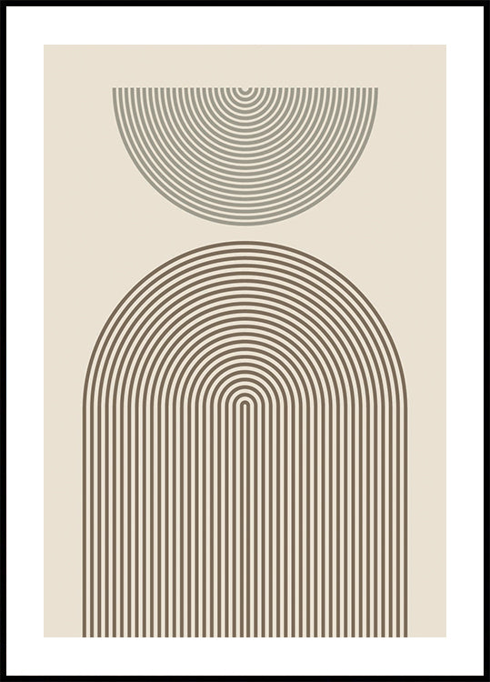 Modern Arch Geometry Poster