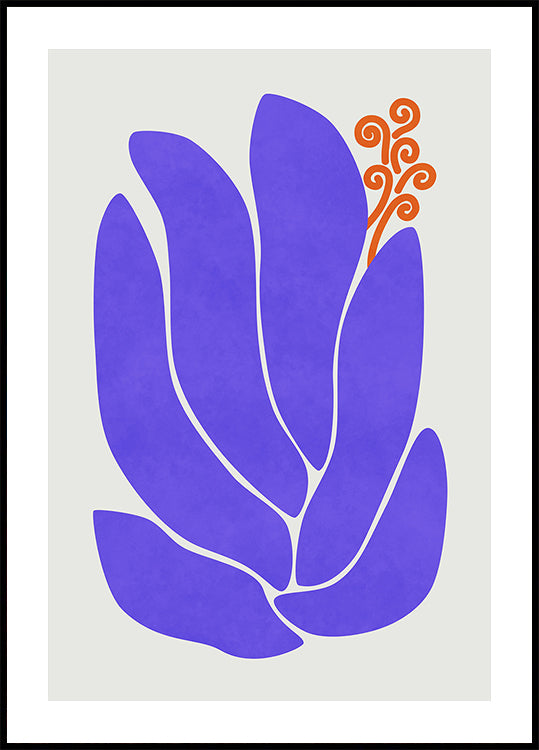 Purple Lily Flower Poster