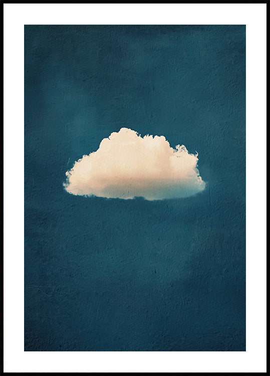 Soft White Cloud on Blue Sky Poster