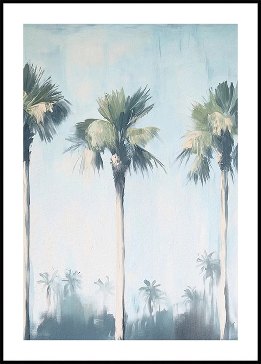 Misty Palms Poster