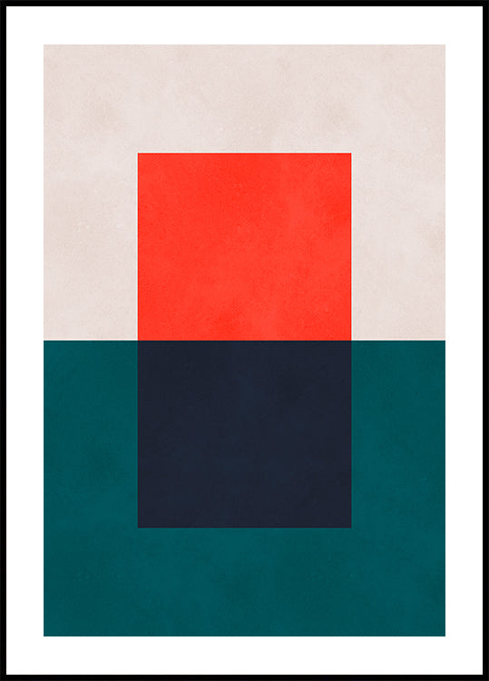 Overlapping geometry 4 Poster