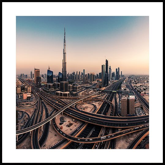Dubai Skyline Panorama Poster