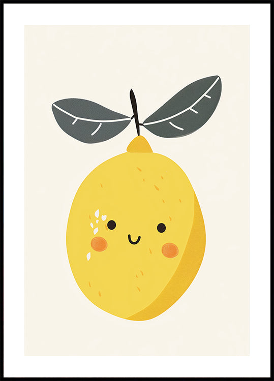 Smiling Lemon Poster