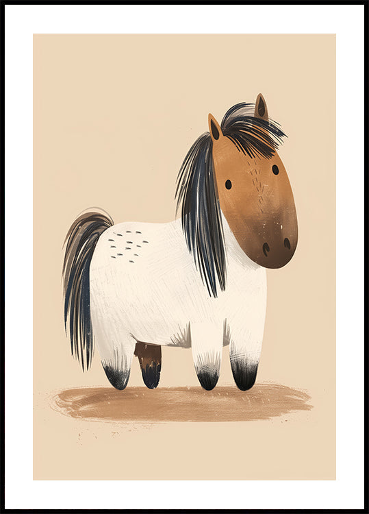 Cute Chubby Pony Poster