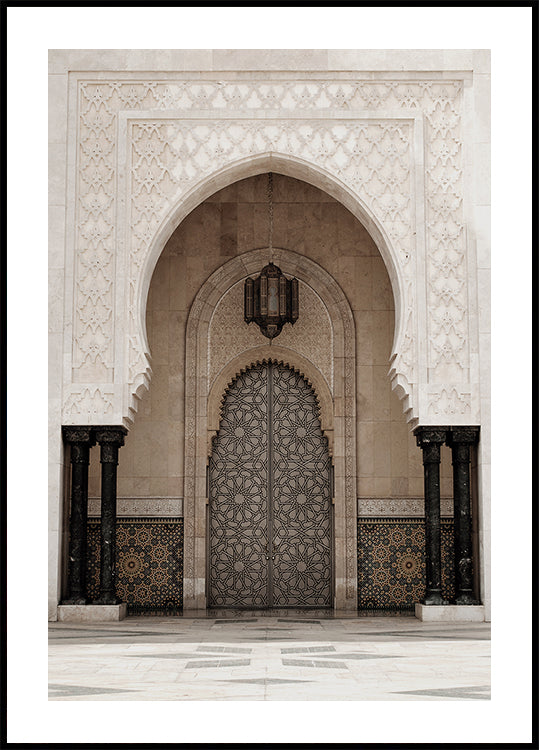 Door of the Hassan II Mosque, Casablanca Poster