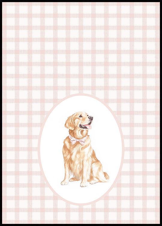 Golden Retriever Dog Watercolor Poster