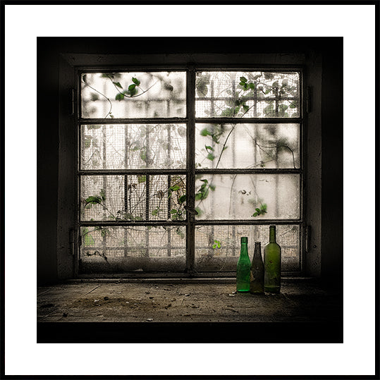 Still-Life with glass bottle Poster