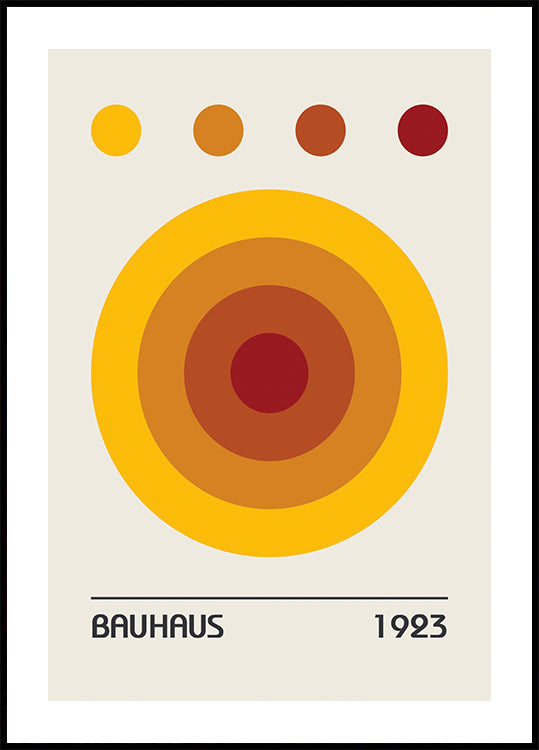 Bauhaus Colors Orange Poster