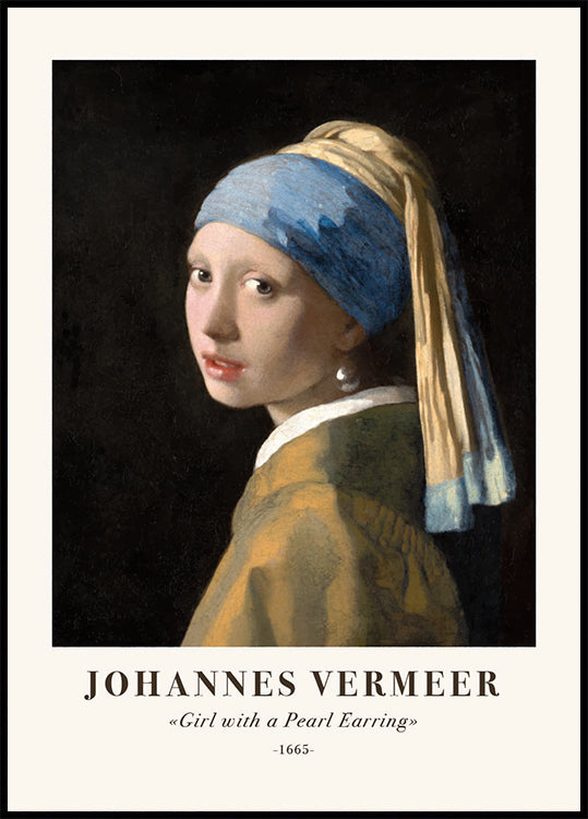 Johannes Vermeer, Girl with a Pearl Earring Poster