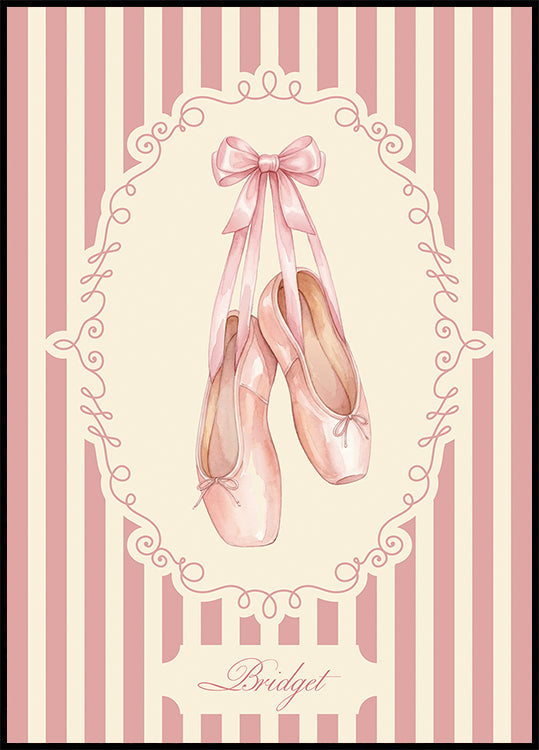Ballet Baby Name Personal Poster