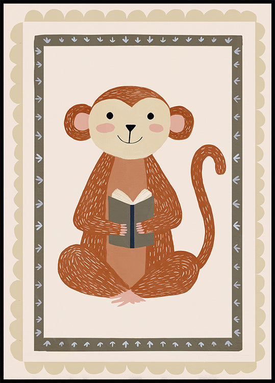 Booklove(monkey) Poster