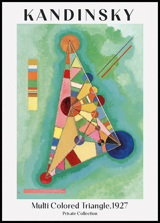 Multi Colored Triangle, 1927, Wassily Kandinsky Poster